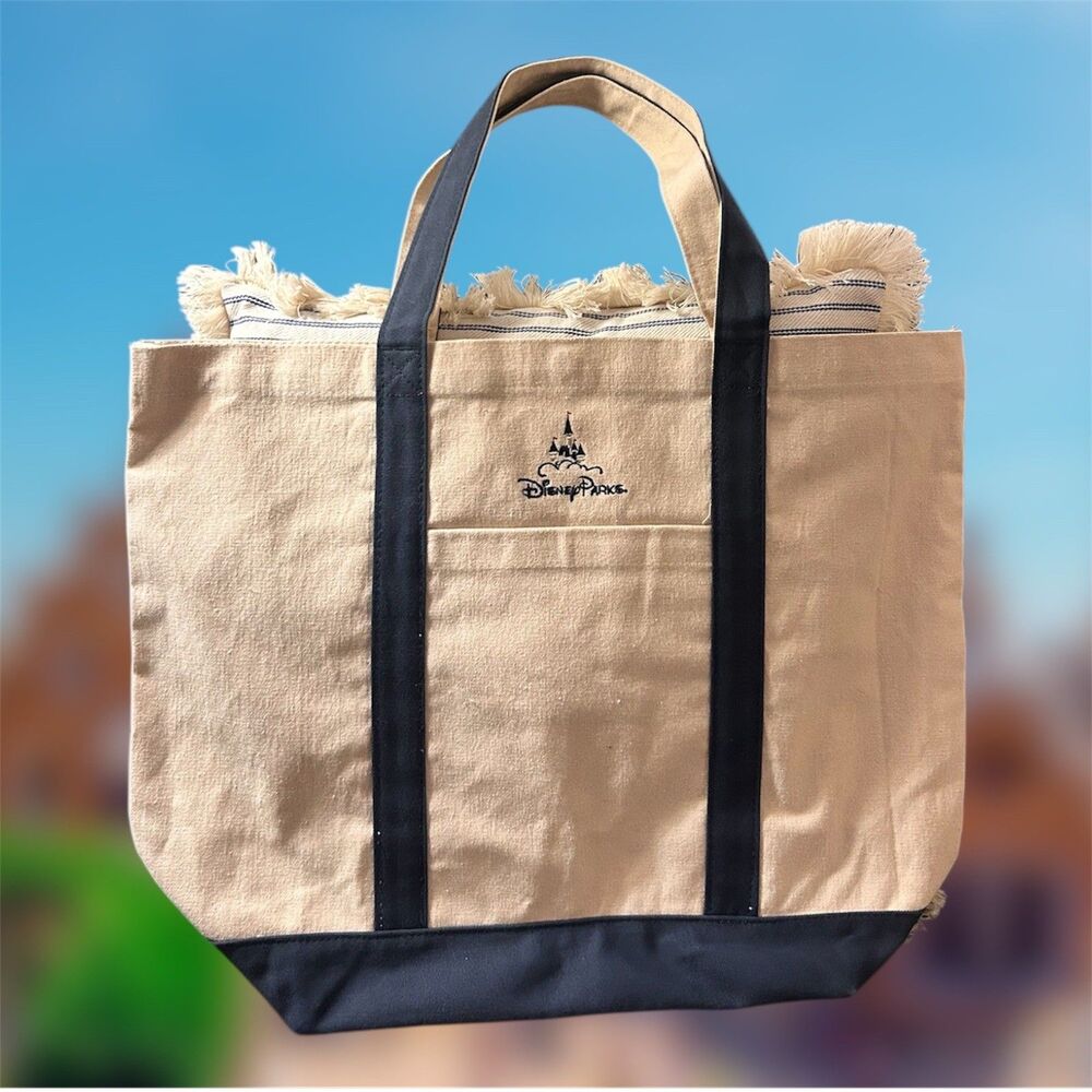 Perfect Large Canvas Tote Bag For A Day At  Walt Disney World Land Resort Parks
